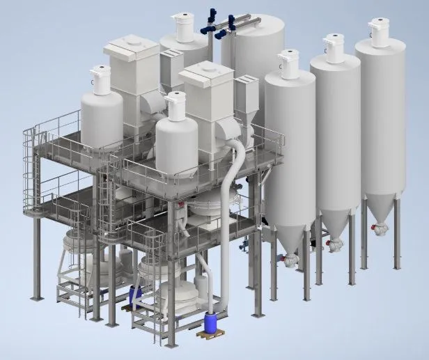 Ingtec AG - wood chip conveyor systems grinding plant