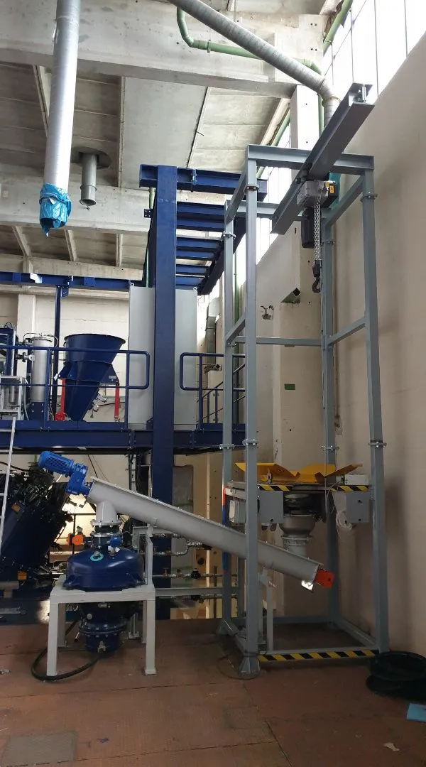 Ingtec AG - descarga de big bags transporte neumatico