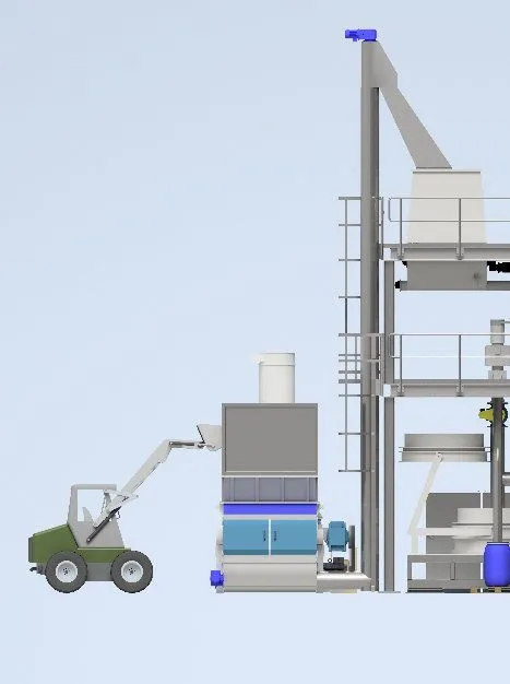 Ingtec AG - wood chip conveyor systems vertical screw conveyor